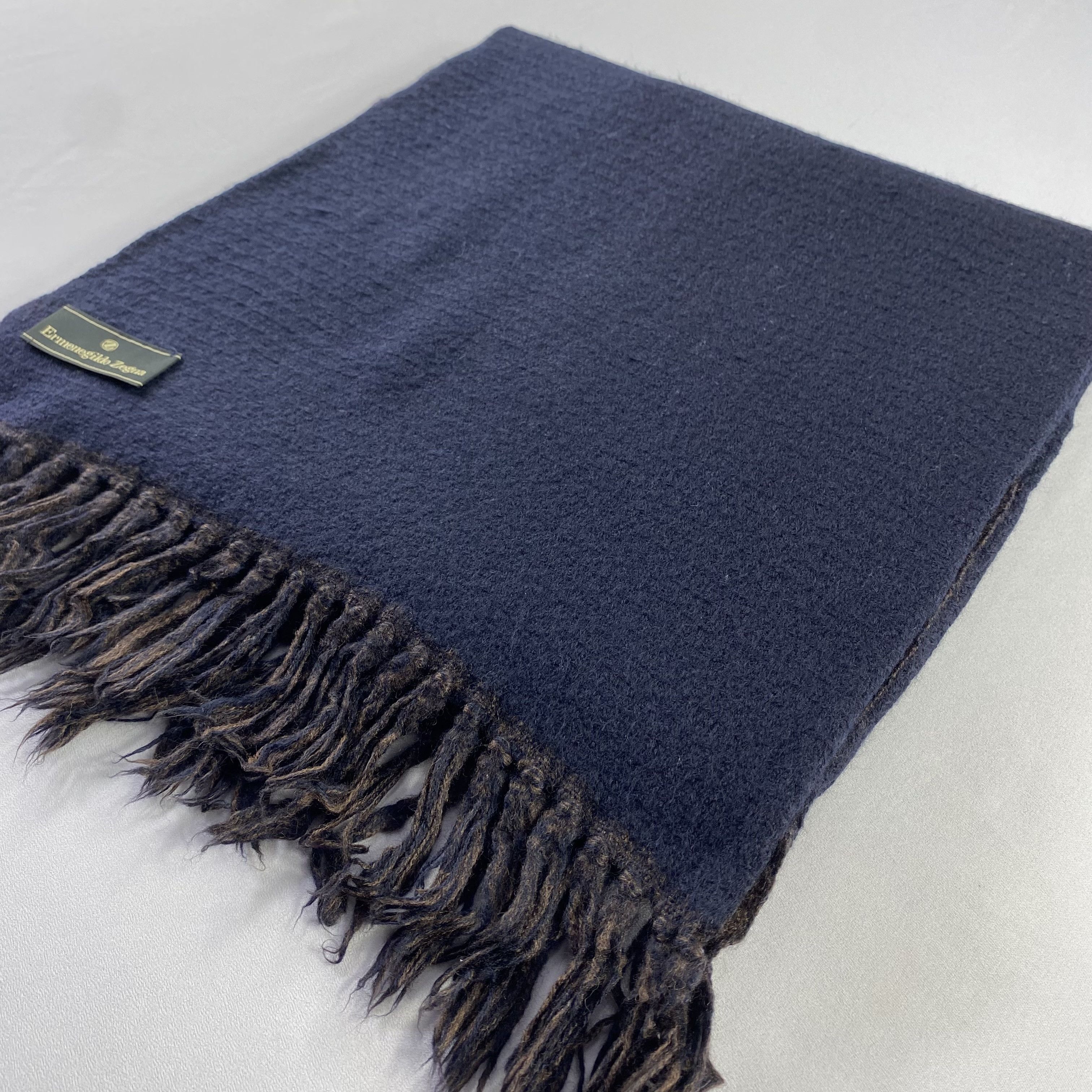 Ermenegildo Zegna Ermenegildo Zegna Scarf Neck Wrap Wool Muffler Size ONE SIZE - 3 Thumbnail