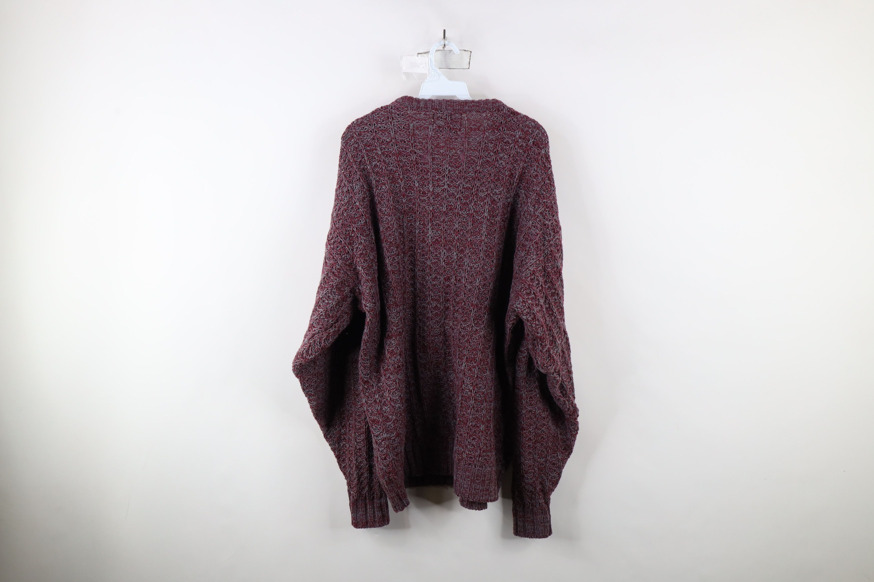 Vintage Vintage 90s Streetwear Chunky Ribbed Knit Crewneck Sweater Size US XXL / EU 58 / 5 - 6 Thumbnail