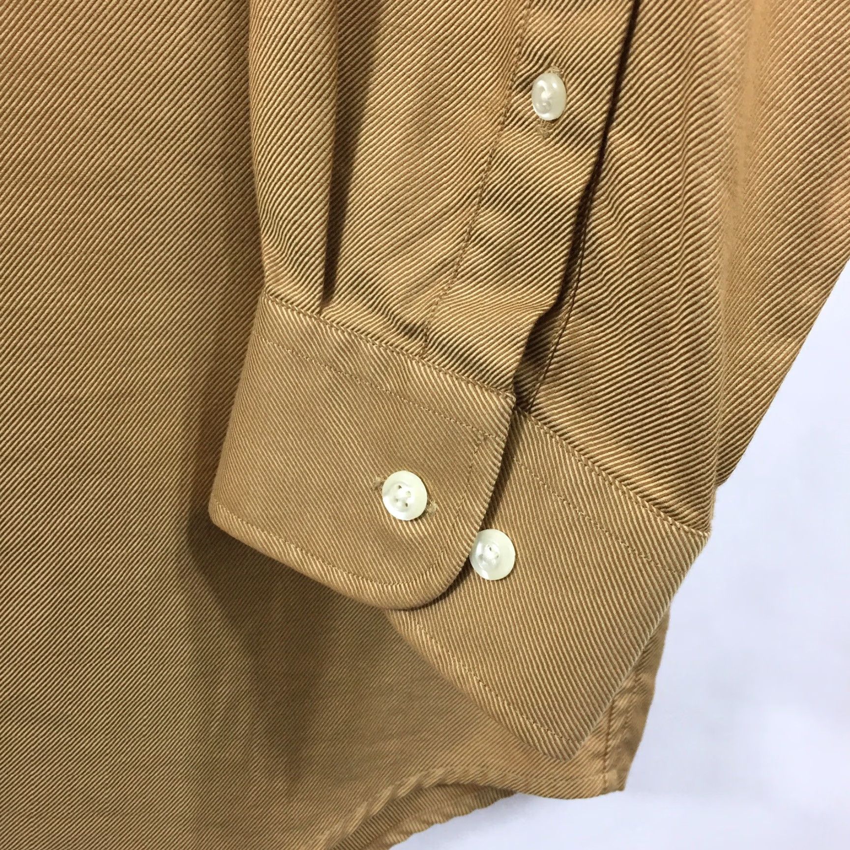 Vintage Kenneth Roberts Platinum Shirt Mens 17 Brown Long Sleeve Button-Up Shirt Size US XL / EU 56 / 4 - 5 Thumbnail