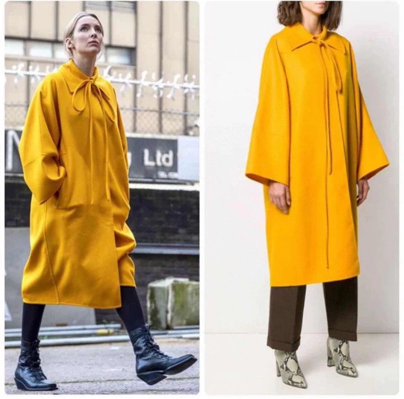 Loewe LOEWE Yellow cashmere long coat Size XS / US 0-2 / IT 36-38 - 6 Thumbnail