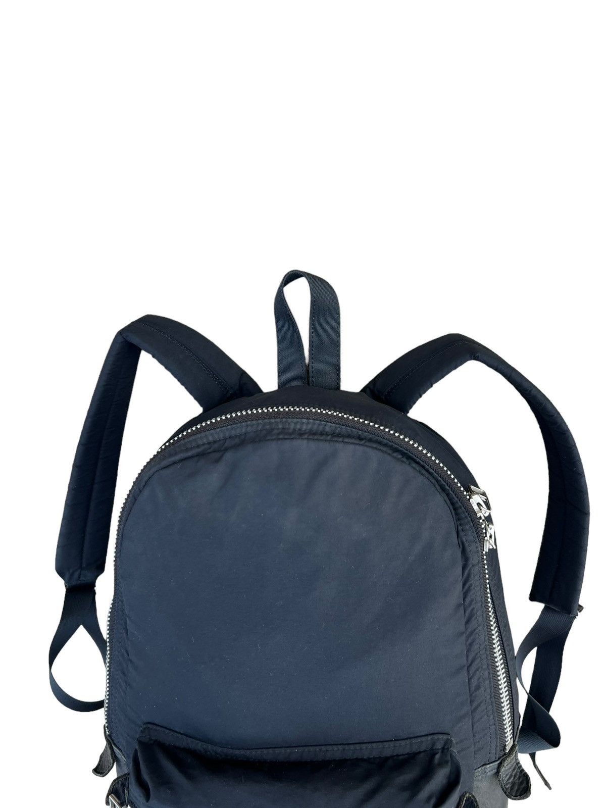 Leather Vintage Lounge Lizard Patina Leather Nylon Backpack Bag Size ONE SIZE - 9 Thumbnail