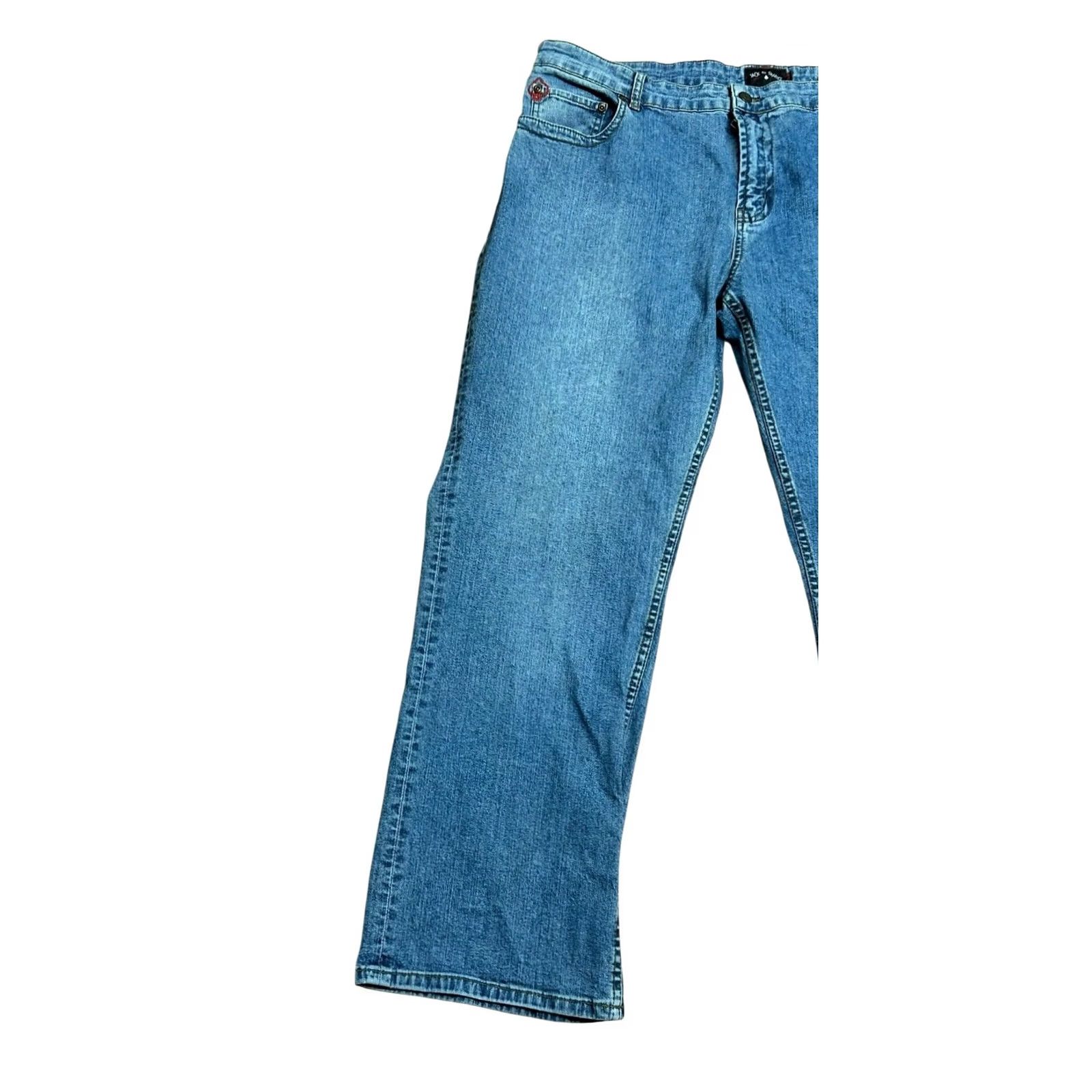 Vintage Jack Of Spades Jeans Men 42x30 The High Roller Stretch Denim Straight Leg Regular Fit Blue 5-Pocket Logo Vintage No Size US 42 / EU 58 - 2 Thumbnail