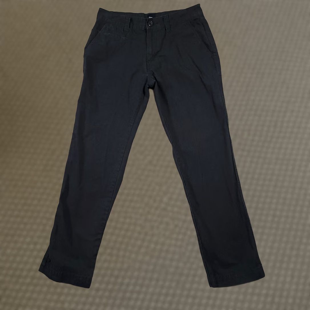 Gap Gap Slim Fit Casual Dress Pants Mens 30x30 Gray Striped Straight Leg Workwear Pants Size US 30 / EU 46 - 1 Thumbnail
