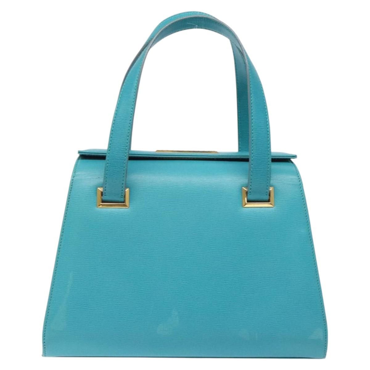 Dior DIOR Hand Bag Leather Blue Gold Size ONE SIZE - 2 Thumbnail