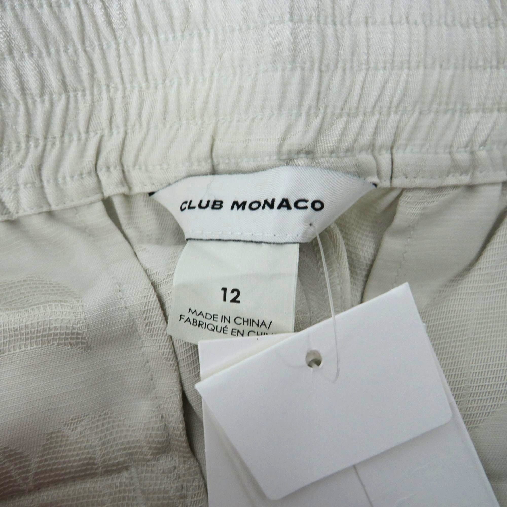 Club Monaco Club Monaco Womens Lightweight Jacquard Culottes 12 Silver D Size 34" / US 12 / IT 48 - 5 Thumbnail