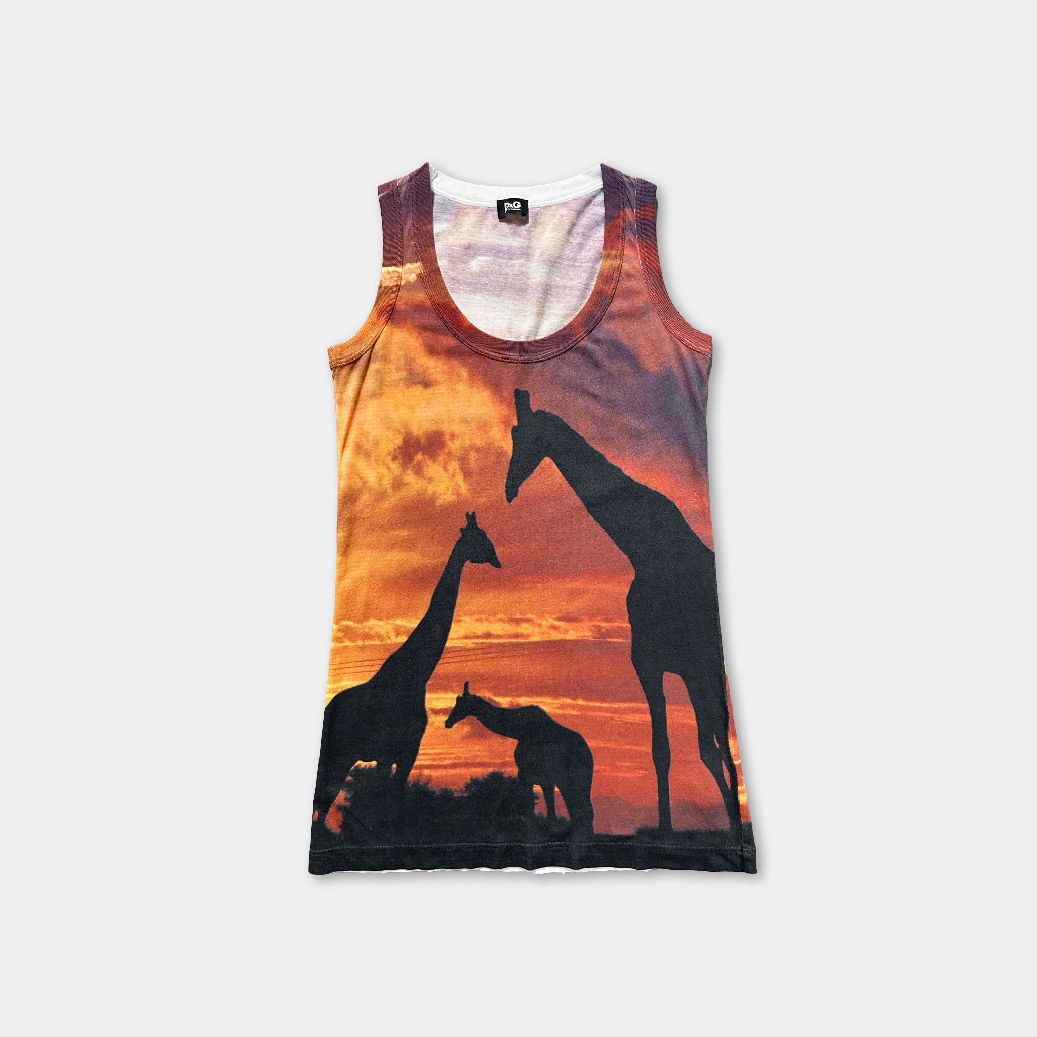 Dolce & Gabbana Dolce & Gabbana Africa Graphic Tank Top Size US M / EU 48-50 / 2 - 1 Thumbnail
