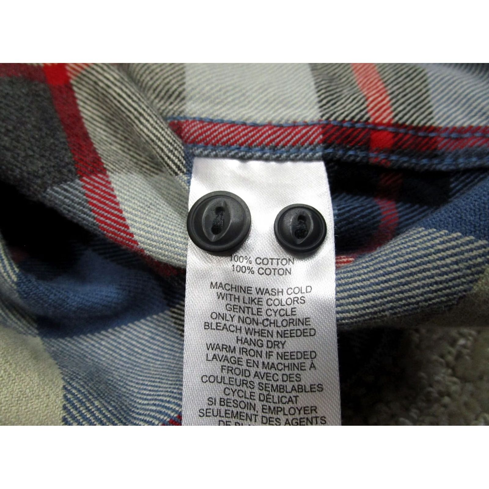 UNTUCKit UNTUCKit Shirt Men Medium Blue Plaid Flannel Long Sleeve Button Down Casual Size US M / EU 48-50 / 2 - 7 Thumbnail