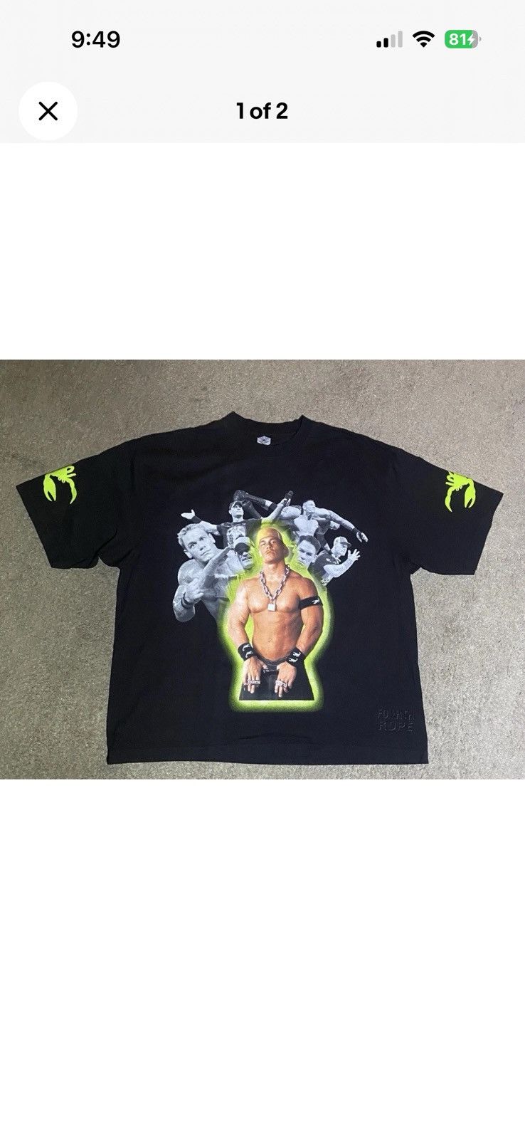 Other 4th rope John Cena tee Size US M / EU 48-50 / 2 - 1 Thumbnail