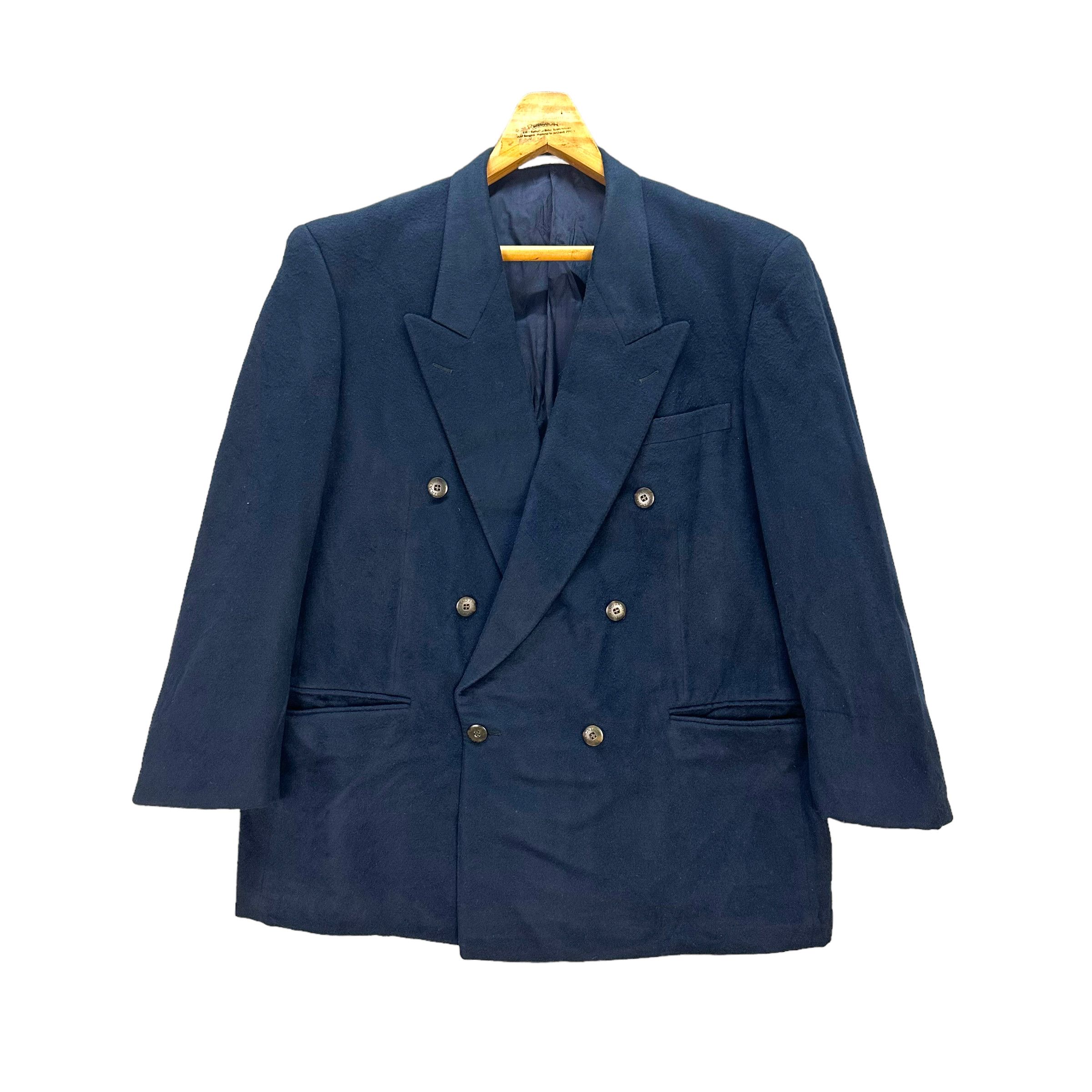 Givenchy GIVENCHY Double Breasted Wool Suit Jacket / Blazer #8532-013 Size 46R - 2 Thumbnail