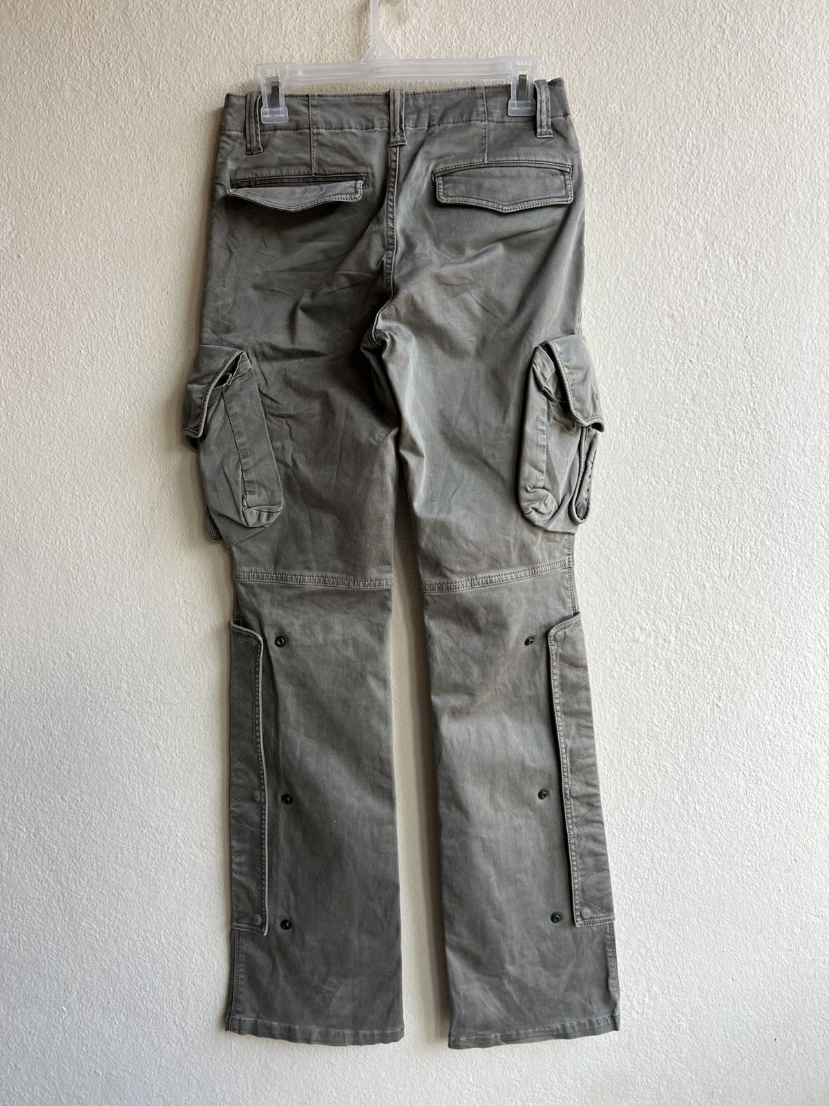 Tete Homme Tete Homme Gas Mask Cargo Stretch Trouser Flare Pant Size US 28 / EU 44 - 2 Thumbnail