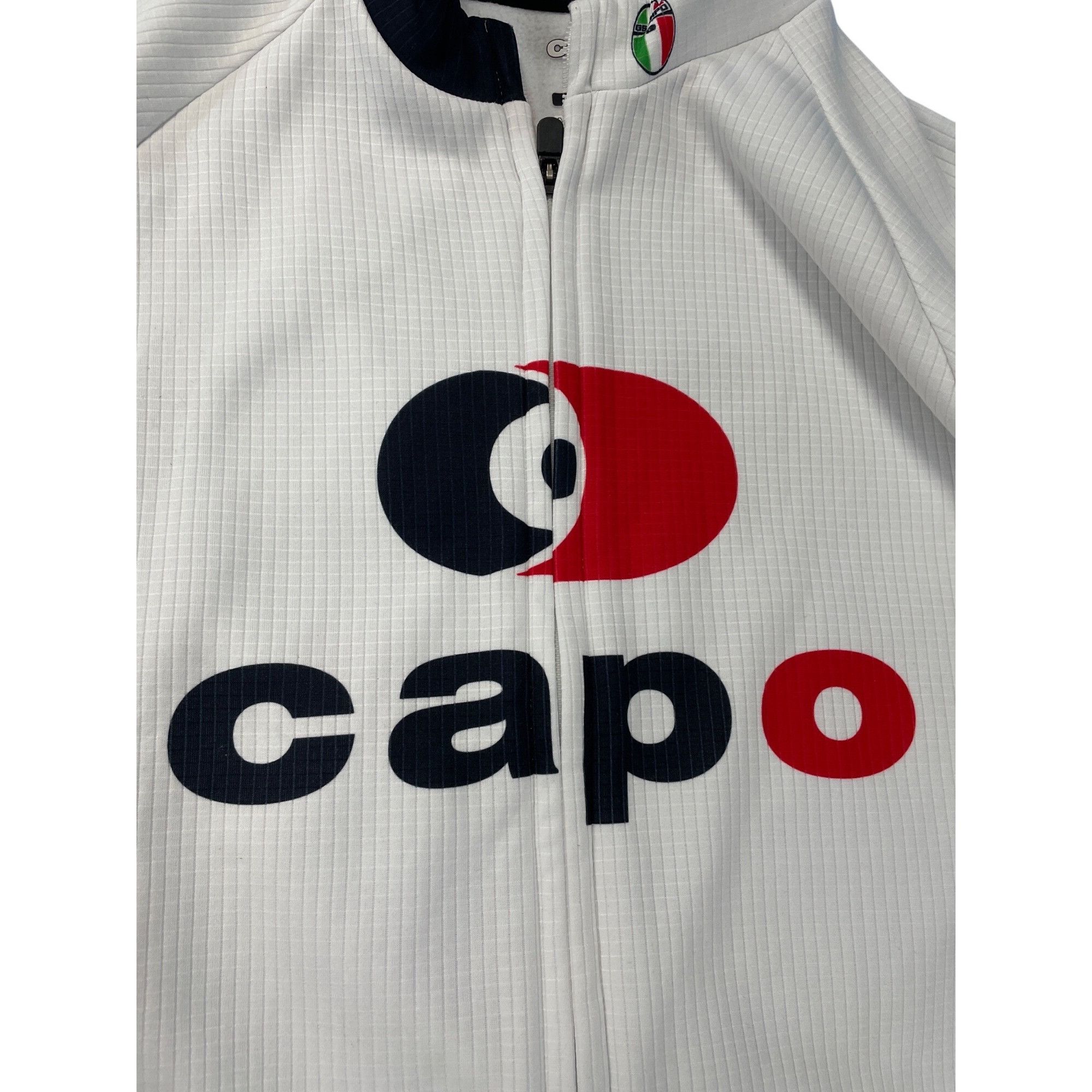 Other Capo GS (Gruppo Supportivo) Mens white black Full Zip Jersey Size US L / EU 52-54 / 3 - 4 Thumbnail