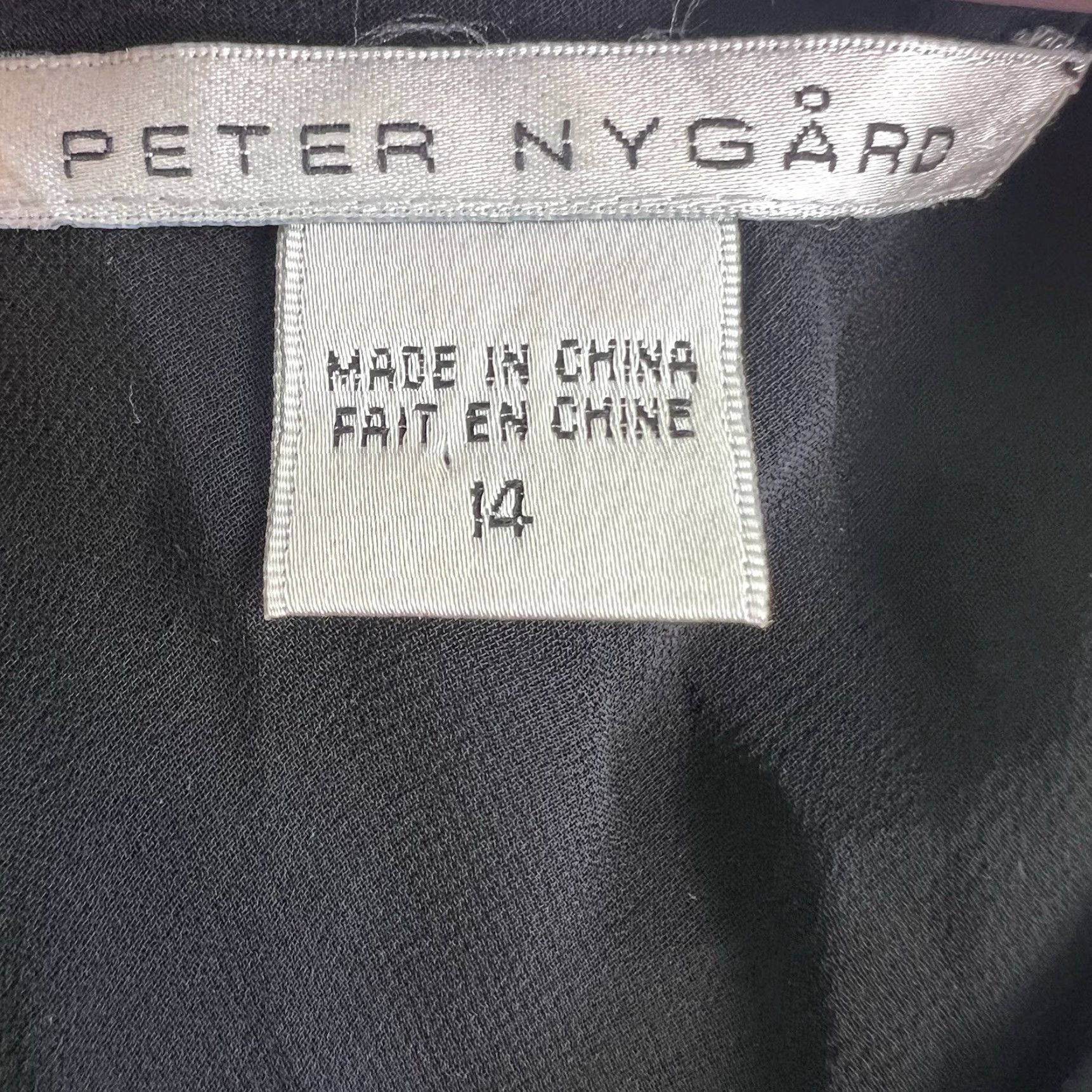 Vintage VINTAGE Peter Nygard Women's Sleeveless Silk Dress Size 14 Geometric Black/White Party Wedding Size XL / US 12-14 / IT 48-50 - 5 Thumbnail