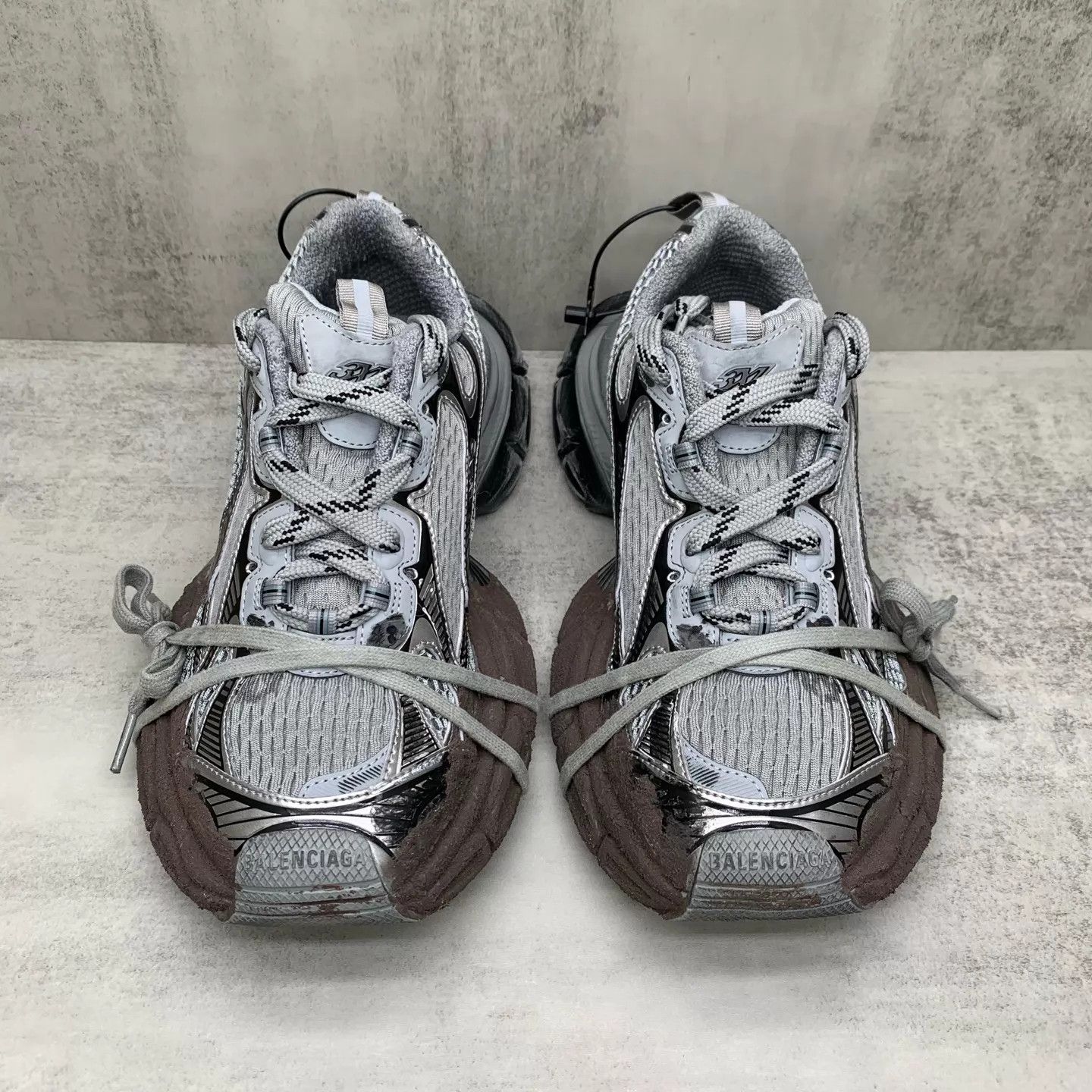 Balenciaga Balenciaga 3xl Mud-Dyed Distressed Dad Shoe 40 98 New LX1474 Size US 7 / EU 40 - 4 Thumbnail