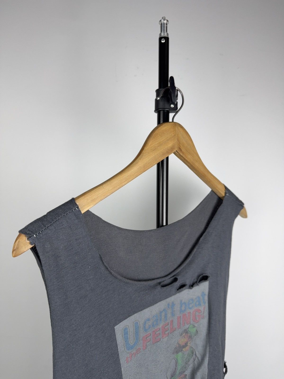 Vintage USA Protest Punk Distressed Faded Cropped Tank top Size US S / EU 44-46 / 1 - 9 Thumbnail