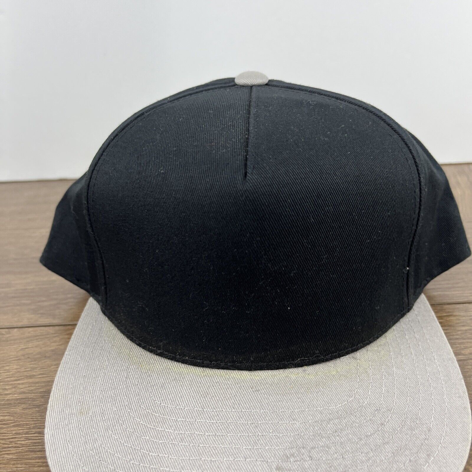 Other Plain Black Gray Snapback Hat Black Hat Snapback Adjustable Size ONE SIZE - 6 Thumbnail