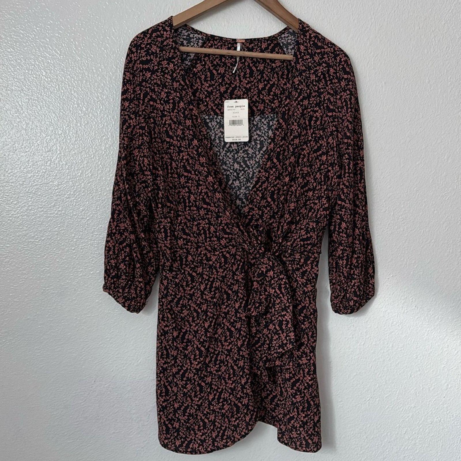 Free People NWT Free People Clara Tunic Blouse Dress in Floral Size L / US 10 / IT 46 - 3 Thumbnail