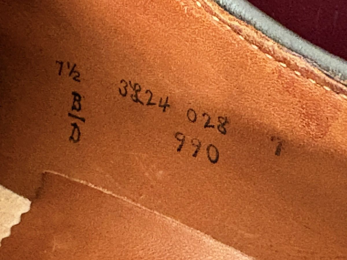 Alden Alden PTB 7.5 Color 8 Shell Cordovan Plain Toe Blucher Size US 7.5 / EU 40-41 - 8 Thumbnail