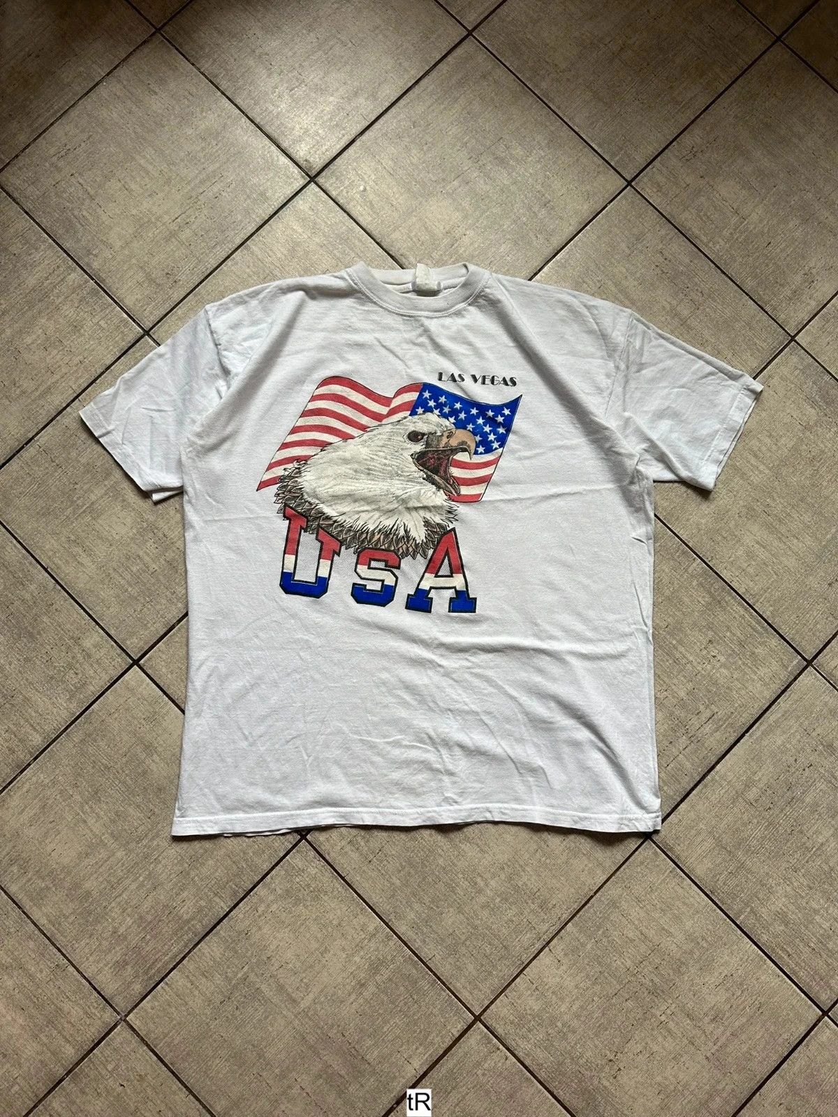 Vintage Vintage Tee Los Angeles USA 90s Eagle Big Logo Size US XL / EU 56 / 4 - 2 Thumbnail