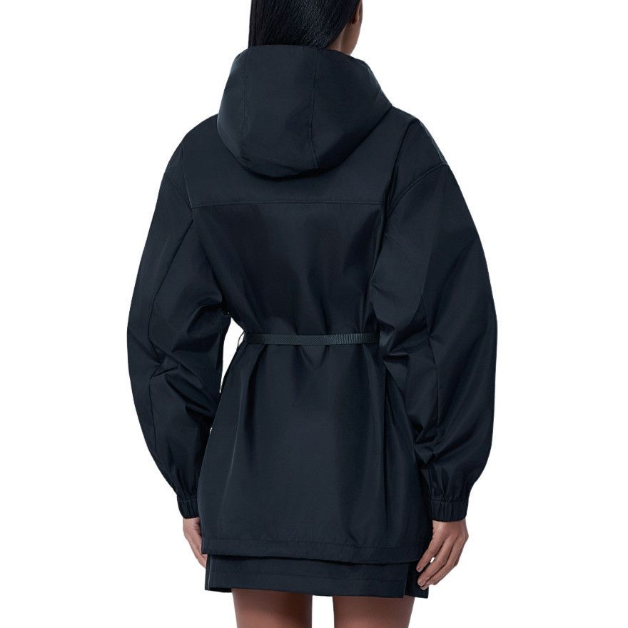 Prada PRADA Black Re-Nylon Belted Jacket New & Authentic (Women's Size M / US 6-8 / IT 42-44 - 2 Thumbnail