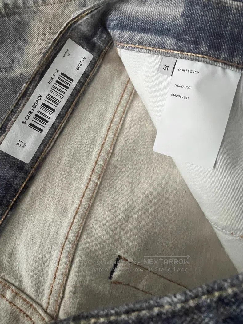 Our Legacy Our Legacy Digital Printed Blue Jeans Size US 31 - 3 Thumbnail