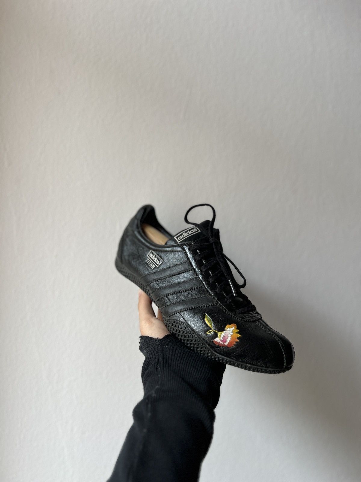 Adidas Rare Black Leather Adidas Titan Y2K City Series Puma Cat Size US 9 / EU 42 - 16 Thumbnail