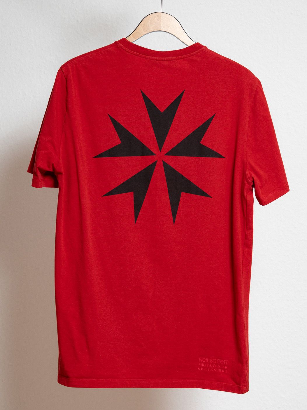 Neil Barrett Neil Barrett Military Star Tee Red M Size US L / EU 52-54 / 3 - 5 Thumbnail