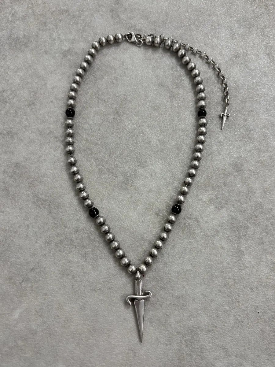 Vintage Cesare Paciotti Dagger Chocker Pendant Necklace Size ONE SIZE - 3 Thumbnail