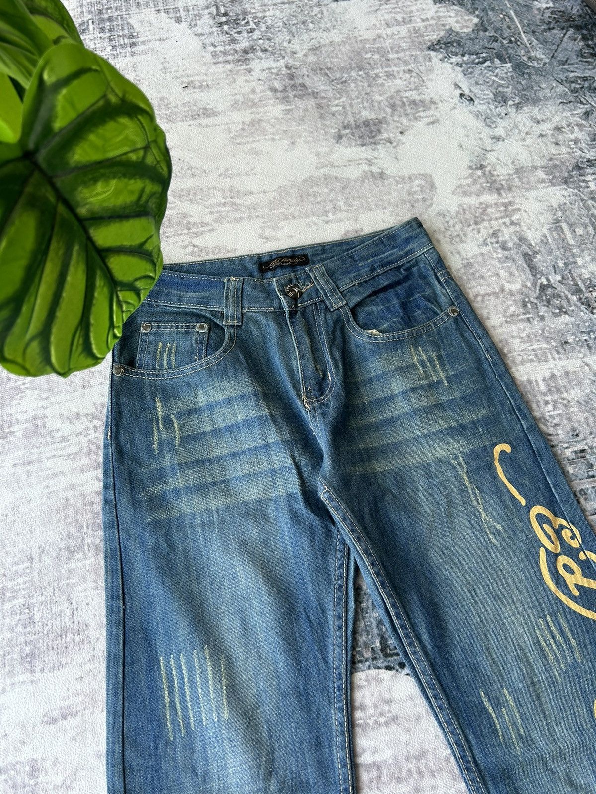 Ed Hardy Ed Hardy Rhinestone Tiger Jeans Size US 27 - 6 Thumbnail