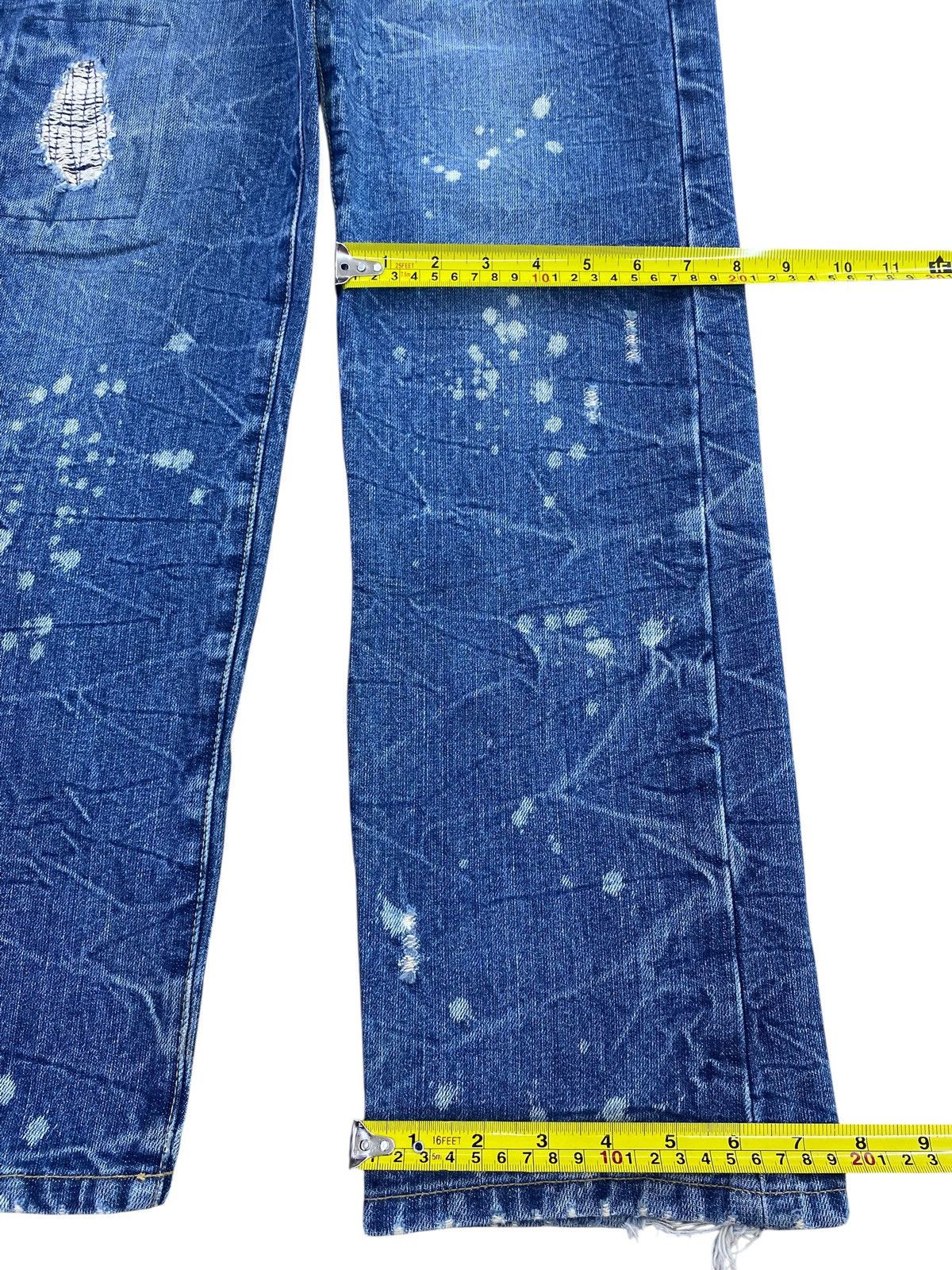 Japanese Brand Japanese Brand Splatter Paint Style Loose Jeans Size US 30 / EU 46 - 6 Thumbnail