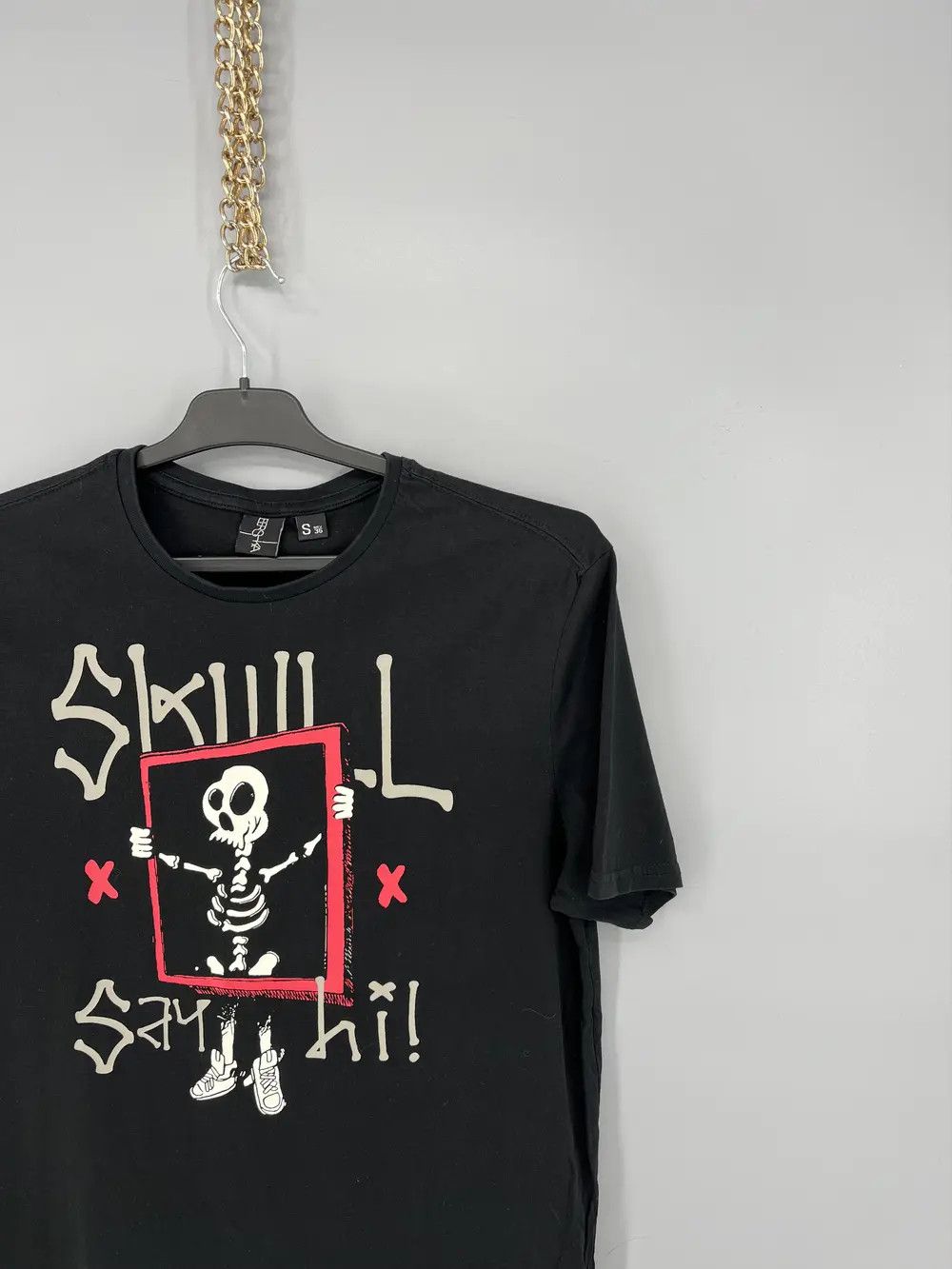 Other VINTAGE Y2K “ SAY HI “ FUNNY SLOGAN Tee Face Humor Print Size US S / EU 44-46 / 1 - 5 Thumbnail