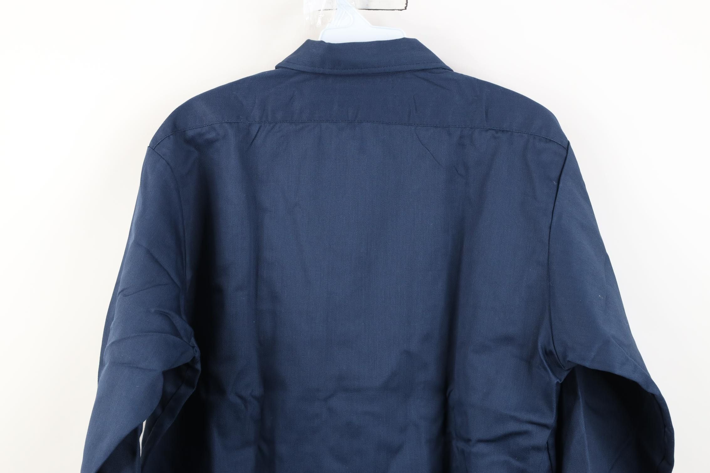 Dickies Deadstock Vintage 90s Dickies Mechanic Button Shirt Blue USA Size US M / EU 48-50 / 2 - 12 Thumbnail
