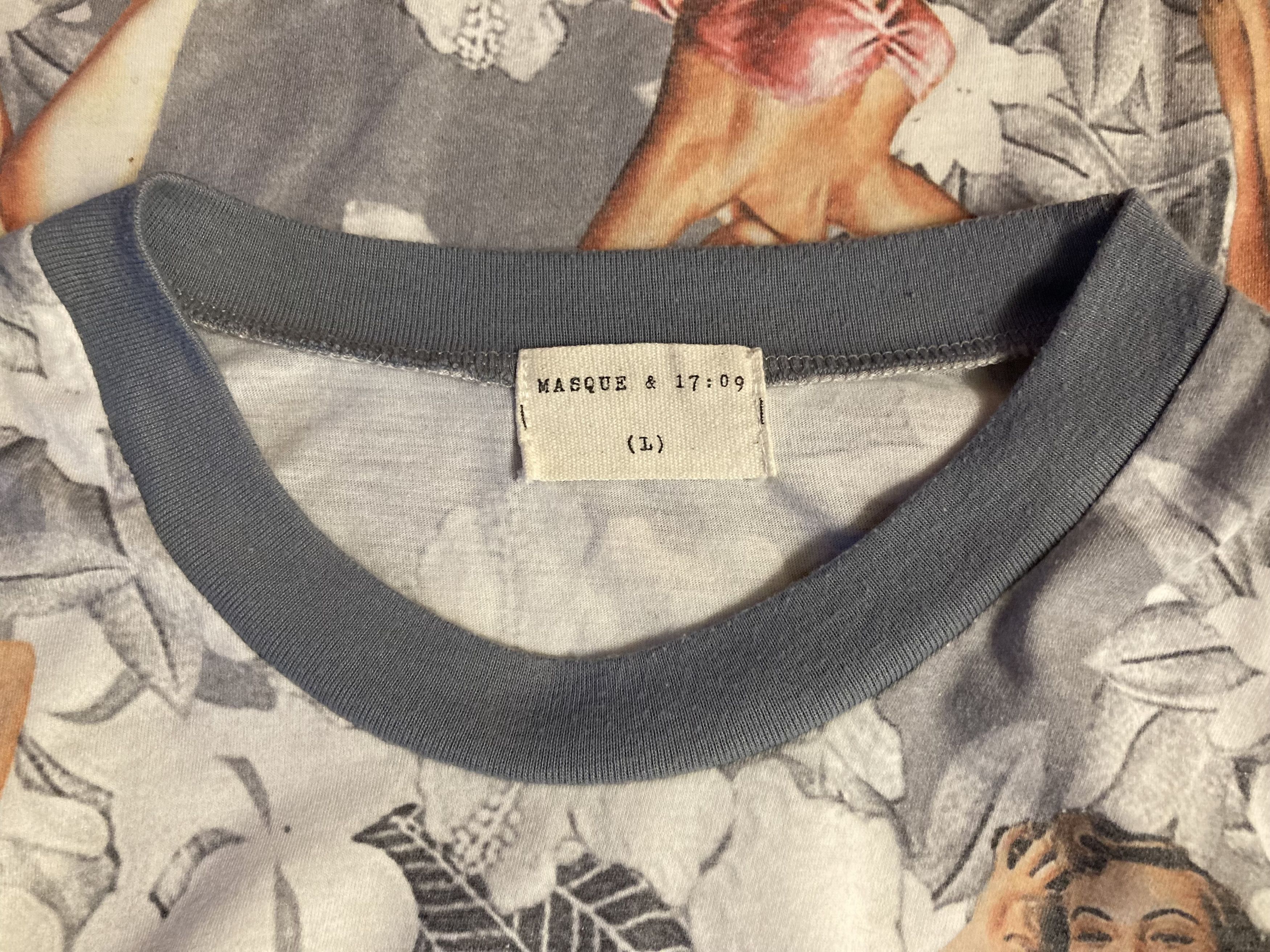 Japanese Brand × Vintage Masque & 17:09 Pin-Up Retro Pattern 3D Shirt Size US M / EU 48-50 / 2 - 3 Thumbnail