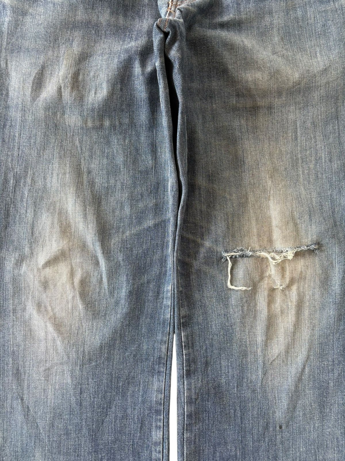 Jean Charles De Castelbajac Vintage Castelbajac Mud Wash Distressed Baggy Jeans Size US 33 - 5 Thumbnail