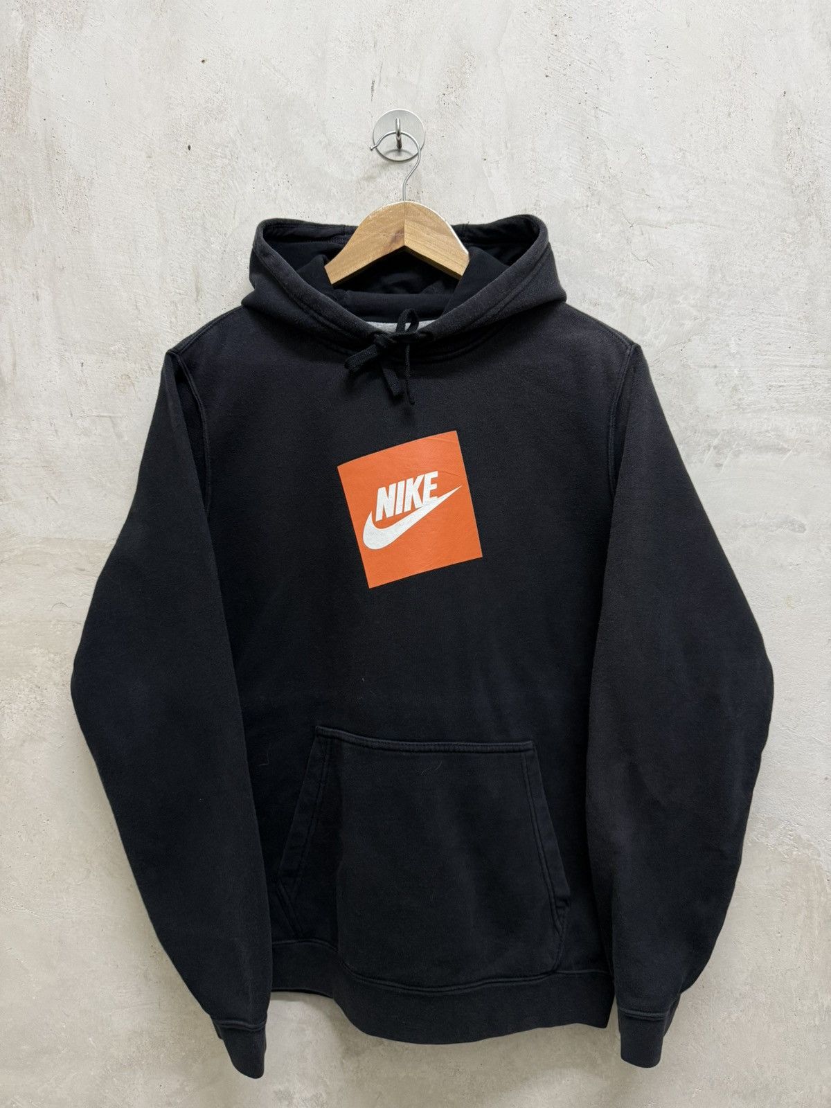 Nike 2000s Nike Box Logo y2k Faded Hoodie Size US M / EU 48-50 / 2 - 1 Thumbnail