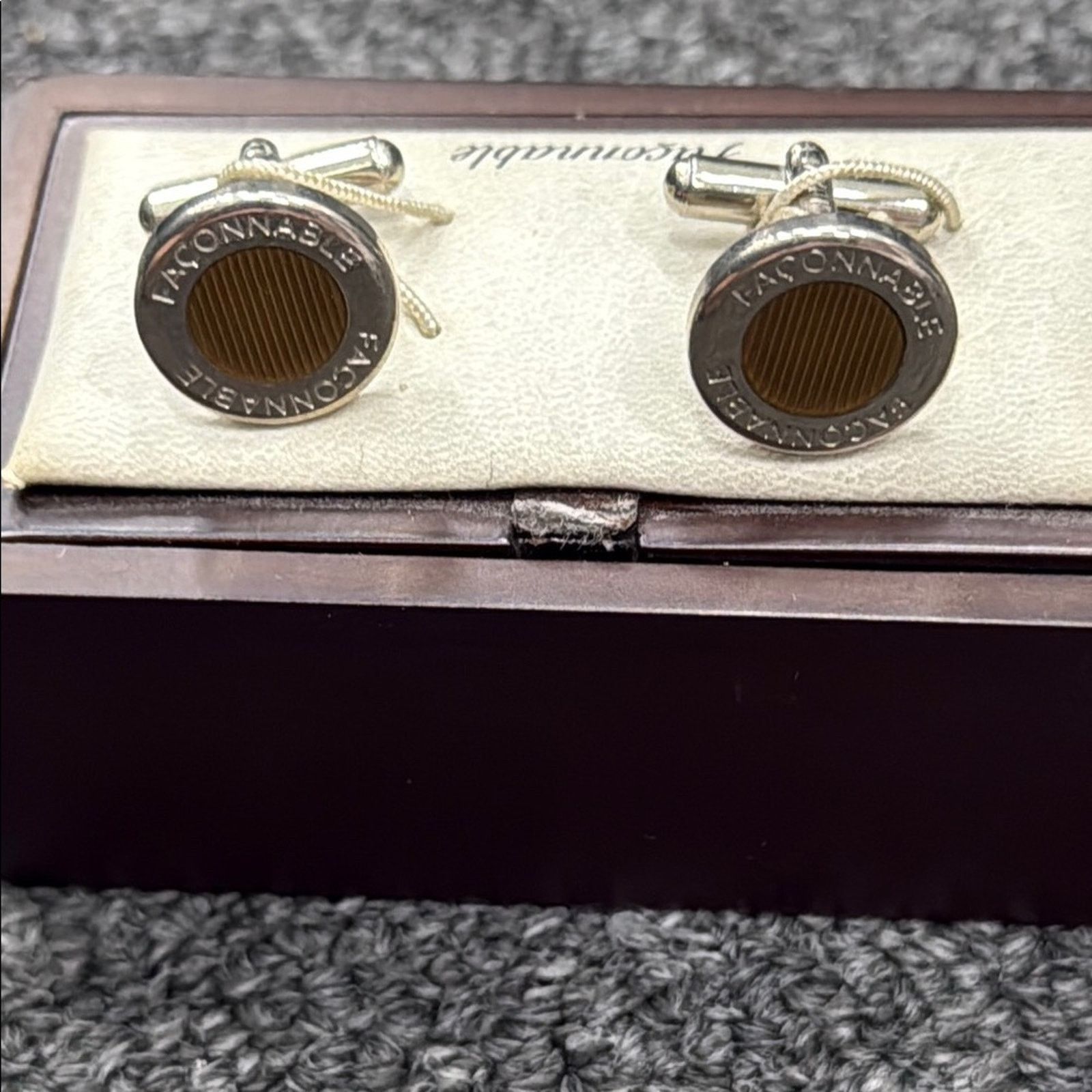 Faconnable NWOT Faconnable Silver and Gold Cufflinks Size ONE SIZE - 3 Thumbnail