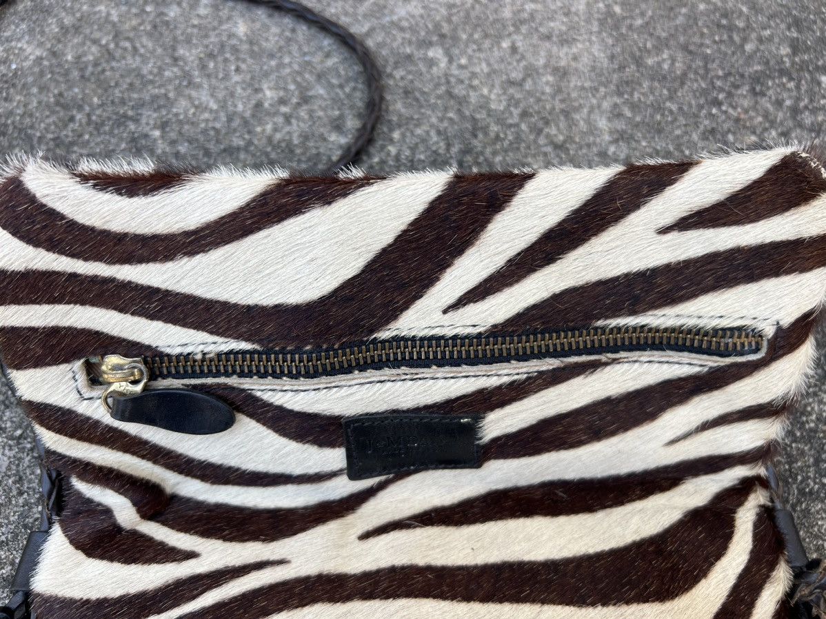 Leather Vintage J&M Davidson England Zebra Leather Sling Bag Size ONE SIZE - 22 Thumbnail