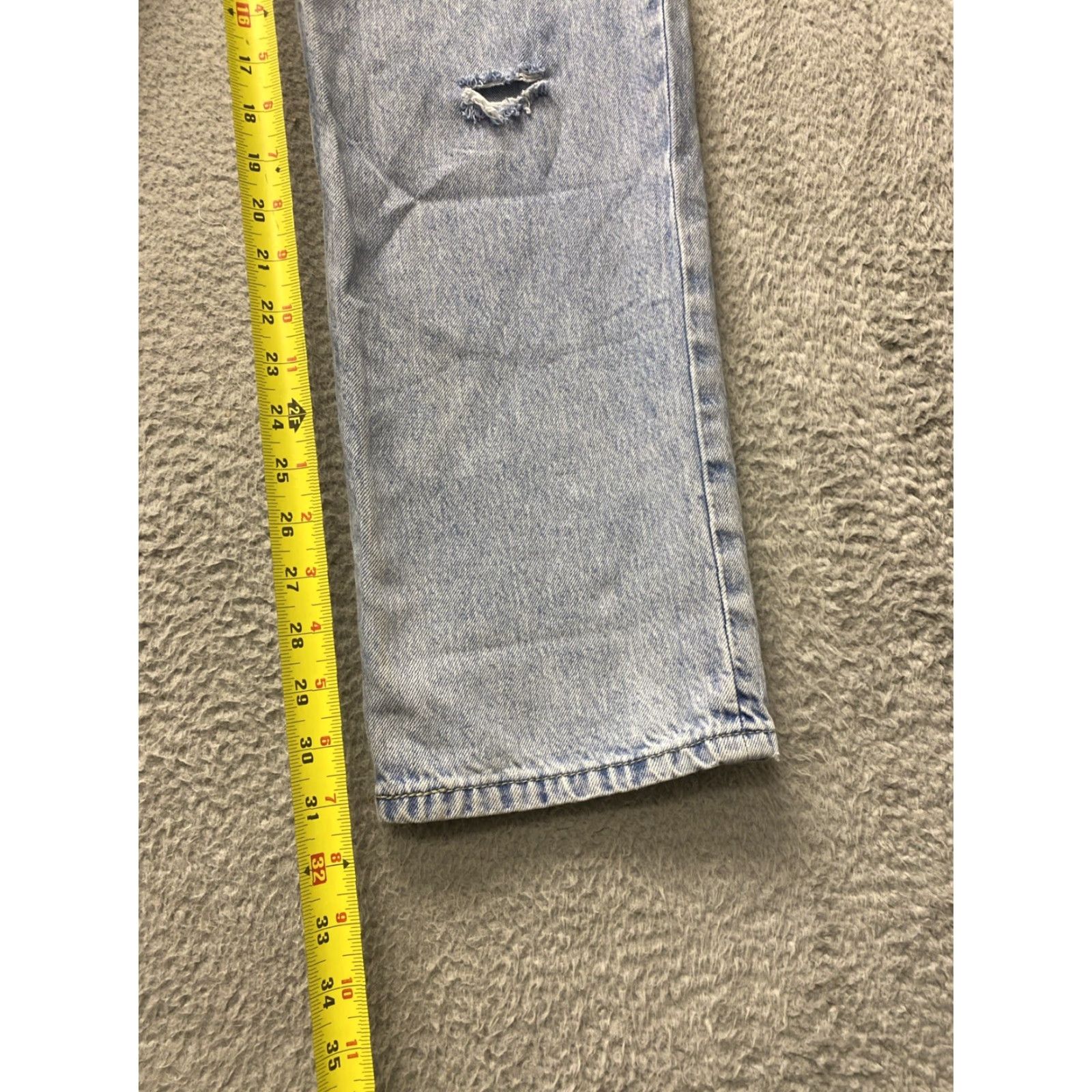 Levi's Levis Jeans Womens 30x31 Blue Denim High Slim Straight Fit Light Wash /0511 Size 30" / US 8 / IT 44 - 4 Thumbnail