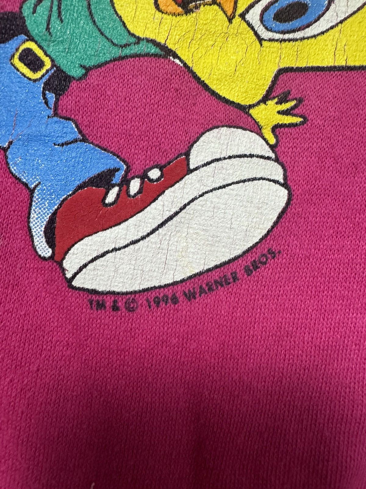 Vintage × Warner Bros Vintage 1996 Looney Tunes Tweety Sylvester Warner Bros Size US S / EU 44-46 / 1 - 4 Thumbnail