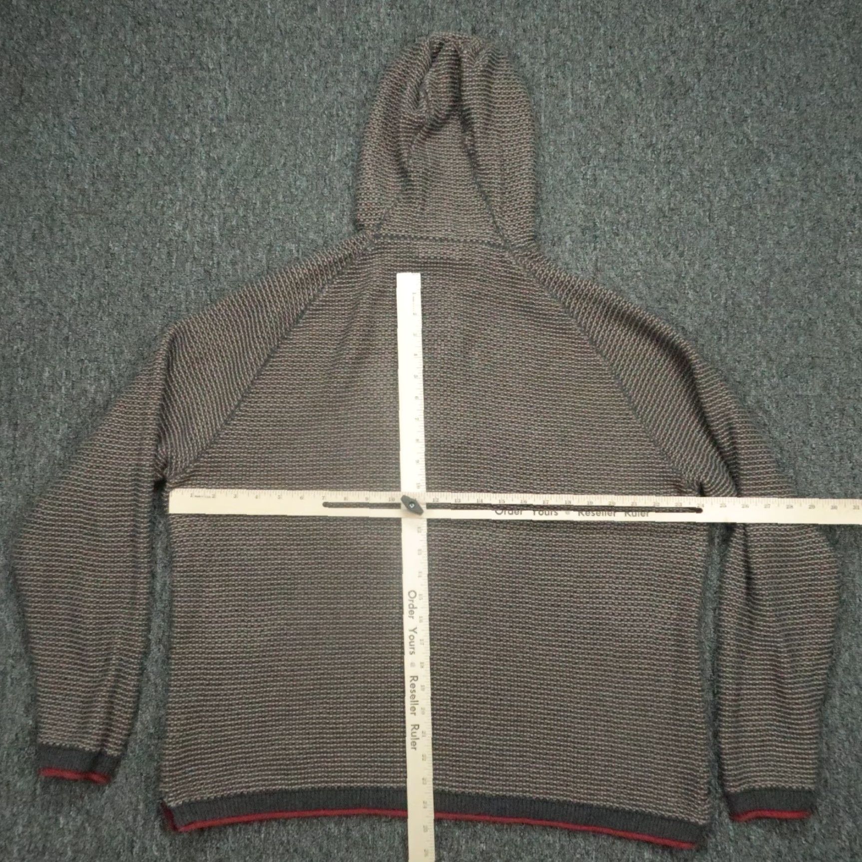 Carbon2Cobalt Carbon 2 Cobalt Sweater Mens XL Gray Bark Oslo 1/4 Zip Hooded Knit Size US XL / EU 56 / 4 - 5 Thumbnail