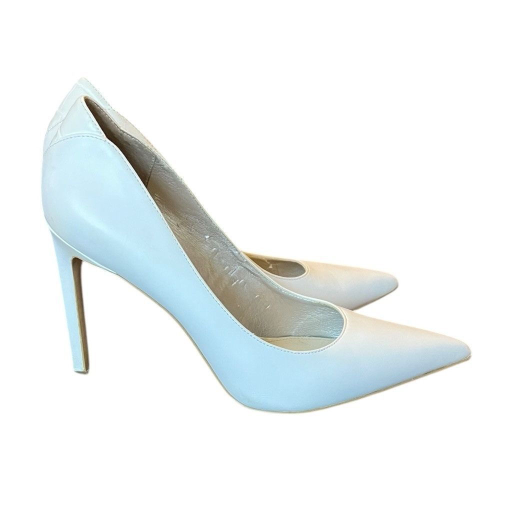Sam Edelman Sam Edelman Dea White Leather Stiletto High Heels Sz 7.5 Size US 7.5 / IT 37.5 - 9 Thumbnail