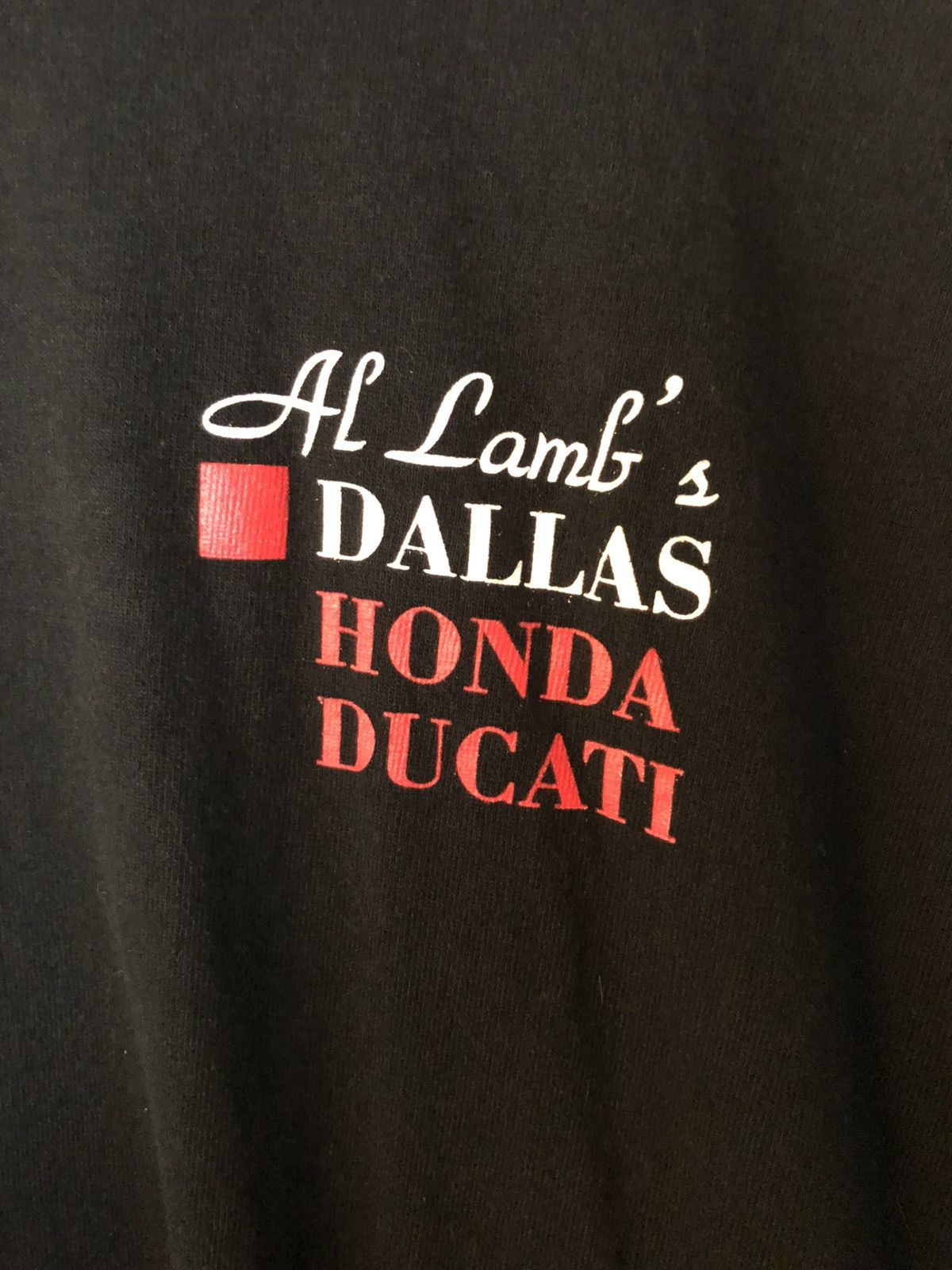Fruit Of The Loom Tee: Al lamb’s ducati dallas honda biker shirt dbl sided xxl Size US XXL / EU 58 / 5 - 3 Thumbnail