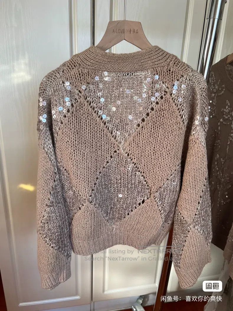 Brunello Cucinelli Brunello Cucinelli Shiny cardigan Size M / US 6-8 / IT 42-44 - 3 Thumbnail