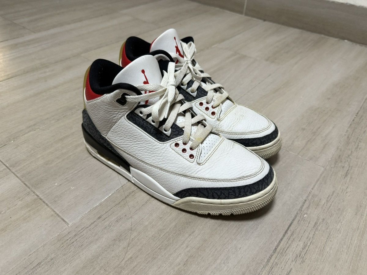 Jordan Brand Nike Air Jordan 3 “Denim Fire Red” Size US 9.5 / EU 42-43 - 1 Thumbnail