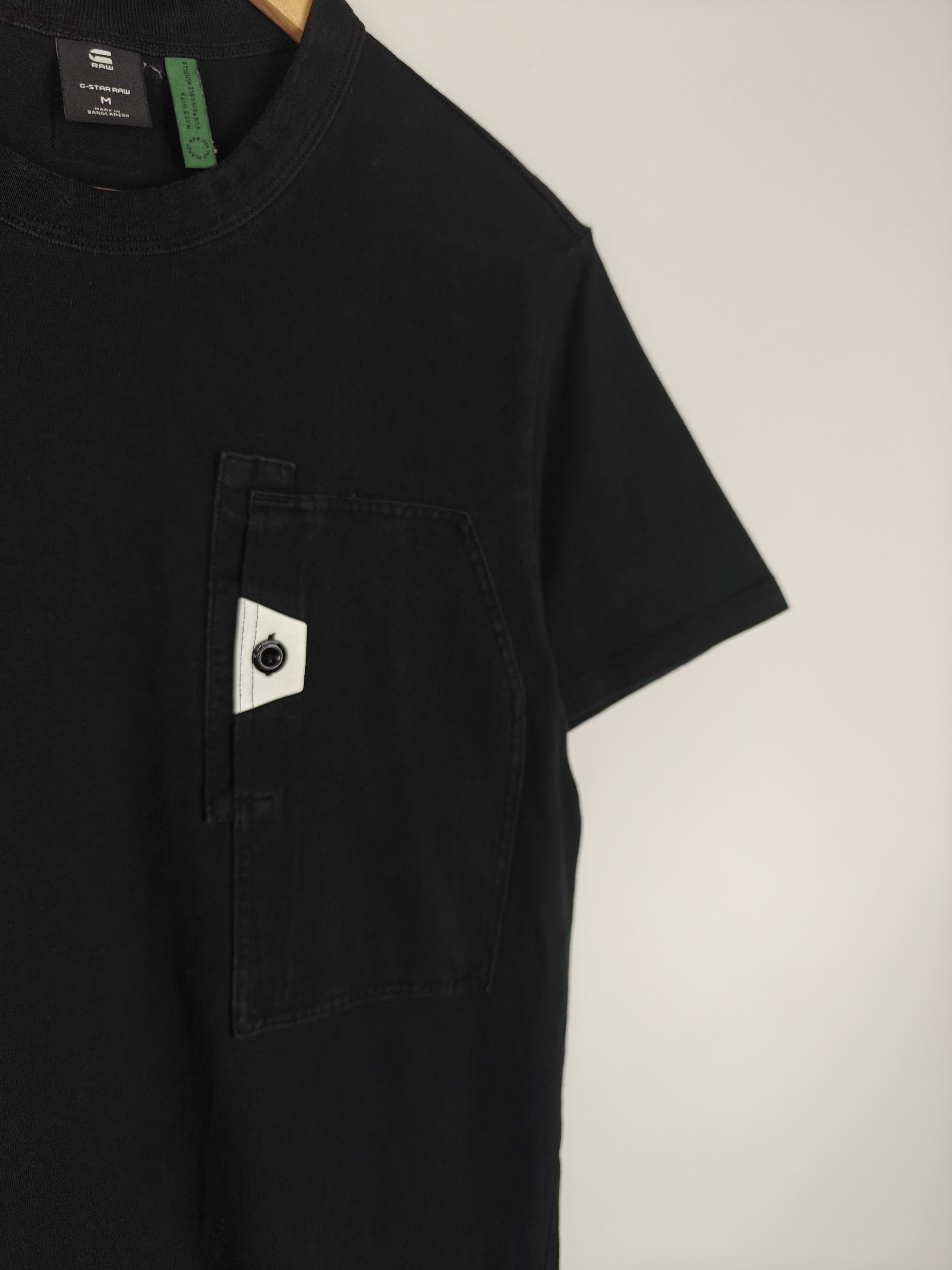 G-Star G-Star Raw T-Shirt Utility Pocket Logo Crewneck Black M Size US M / EU 48-50 / 2 - 4 Thumbnail
