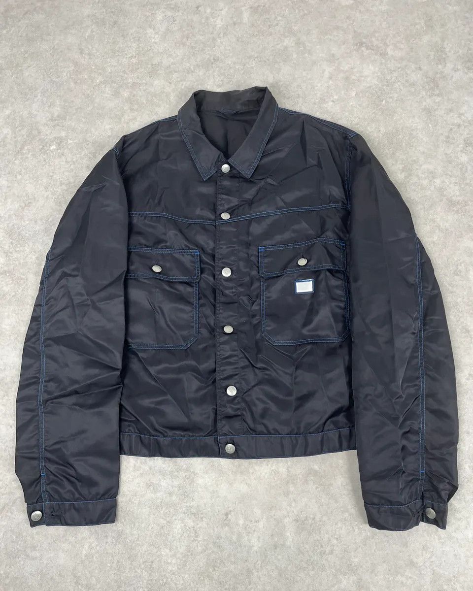 Marithe + Francois Girbaud SS1998 Marithé + François Girbaud Navy Nylon Cargo Pocket Jacket Size US L / EU 52-54 / 3 - 1 Thumbnail
