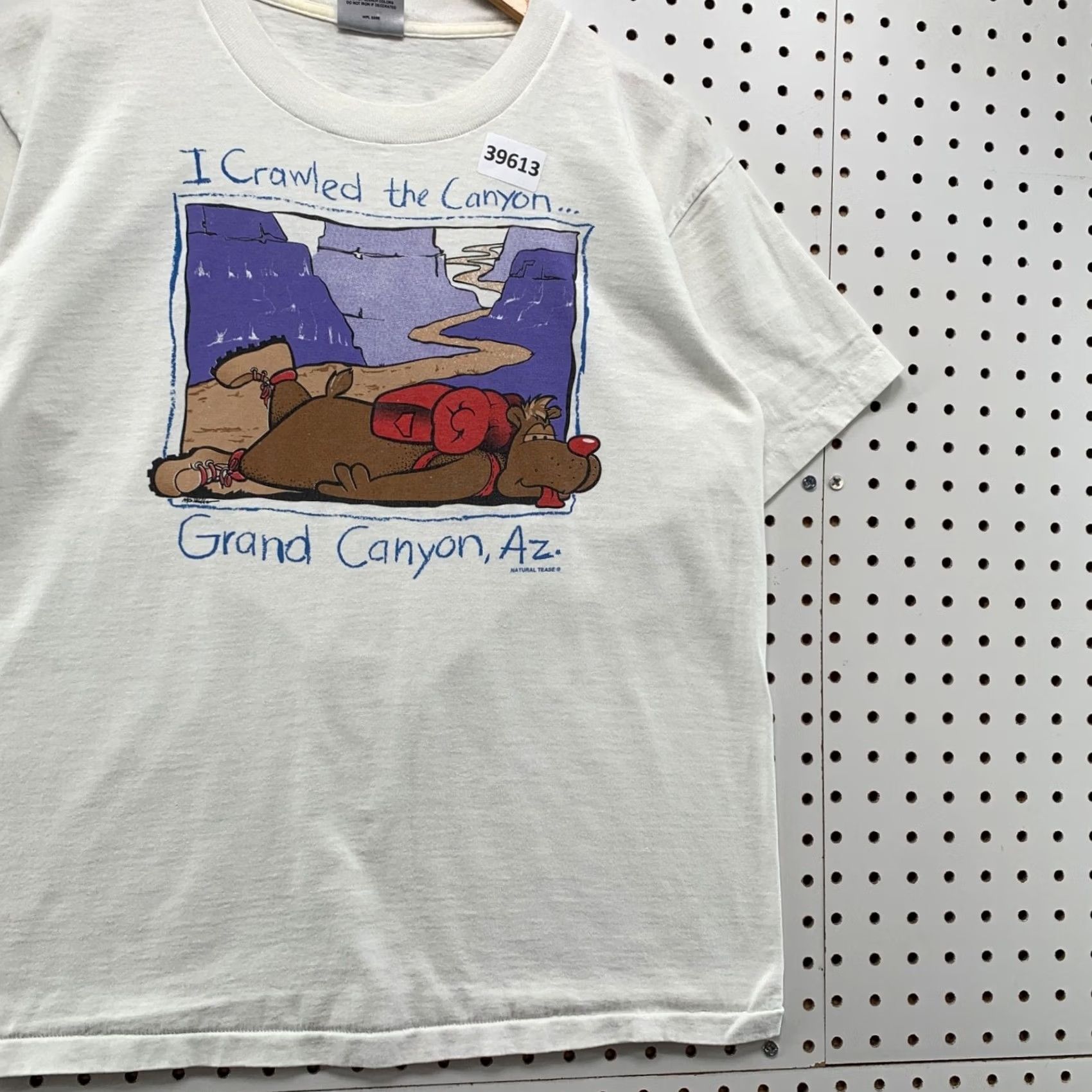Vintage VINTAGE Grand Canyon Funny Shirt Mens M White USA 90s Single Stitch Classic Tee Size US M / EU 48-50 / 2 - 4 Thumbnail