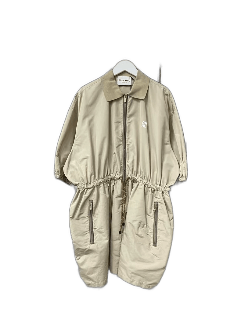 Miu Miu Miumiu Lightweight Dress with Drawstring Detail-yf Size US 40 / EU 56 - 1 Thumbnail