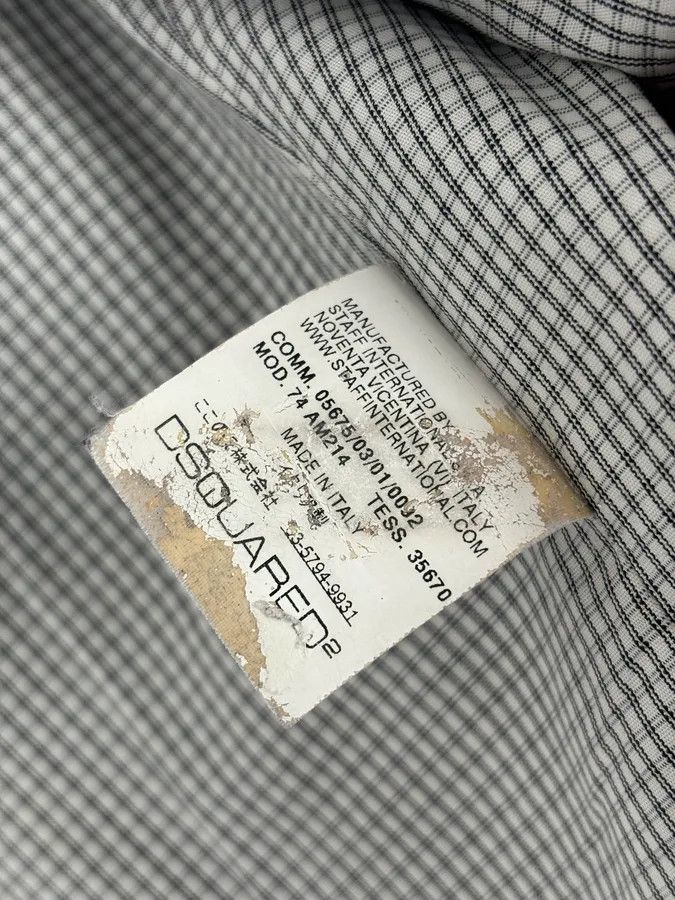 Dsquared2 AW2009 Dsquared2 Grey Wool Buttoned Asymmetrical Caban Jacket Size US L / EU 52-54 / 3 - 9 Thumbnail