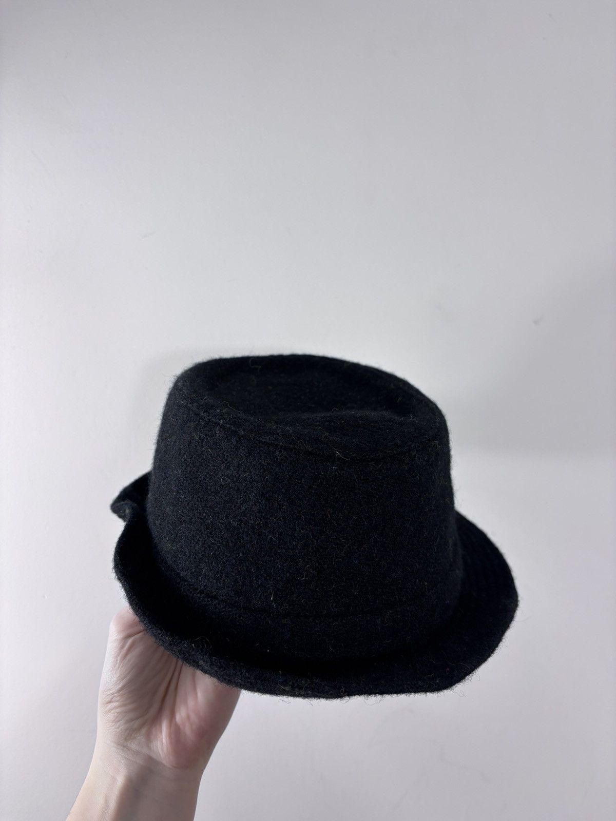 Harris Tweed Lierys Harris Tweed Black Wool Trilby Fedora Hat Size ONE SIZE - 17 Thumbnail