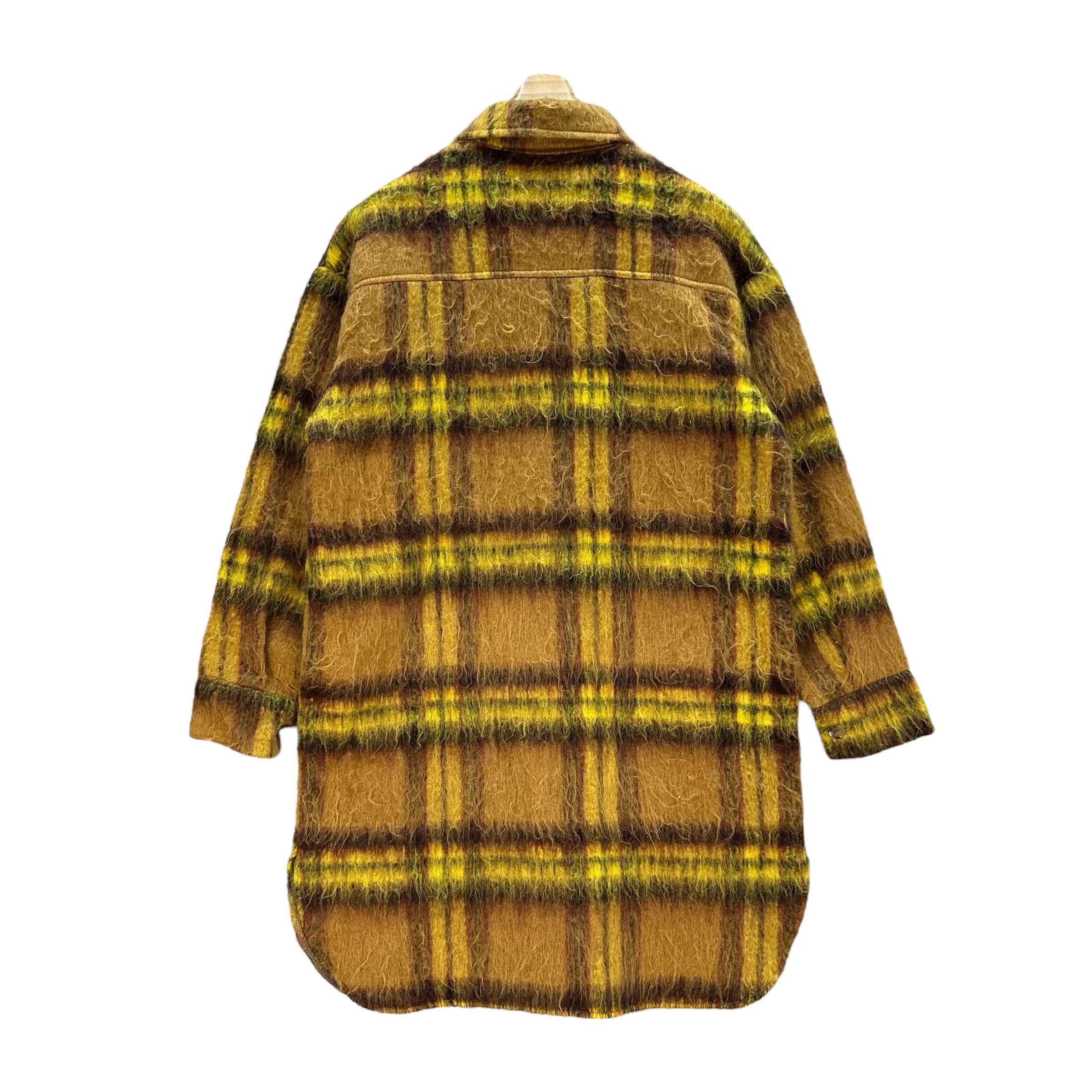 Flannel GROOMING Checked Long Flannel Jacket #80-1442 Size L / US 10 / IT 46 - 9 Thumbnail